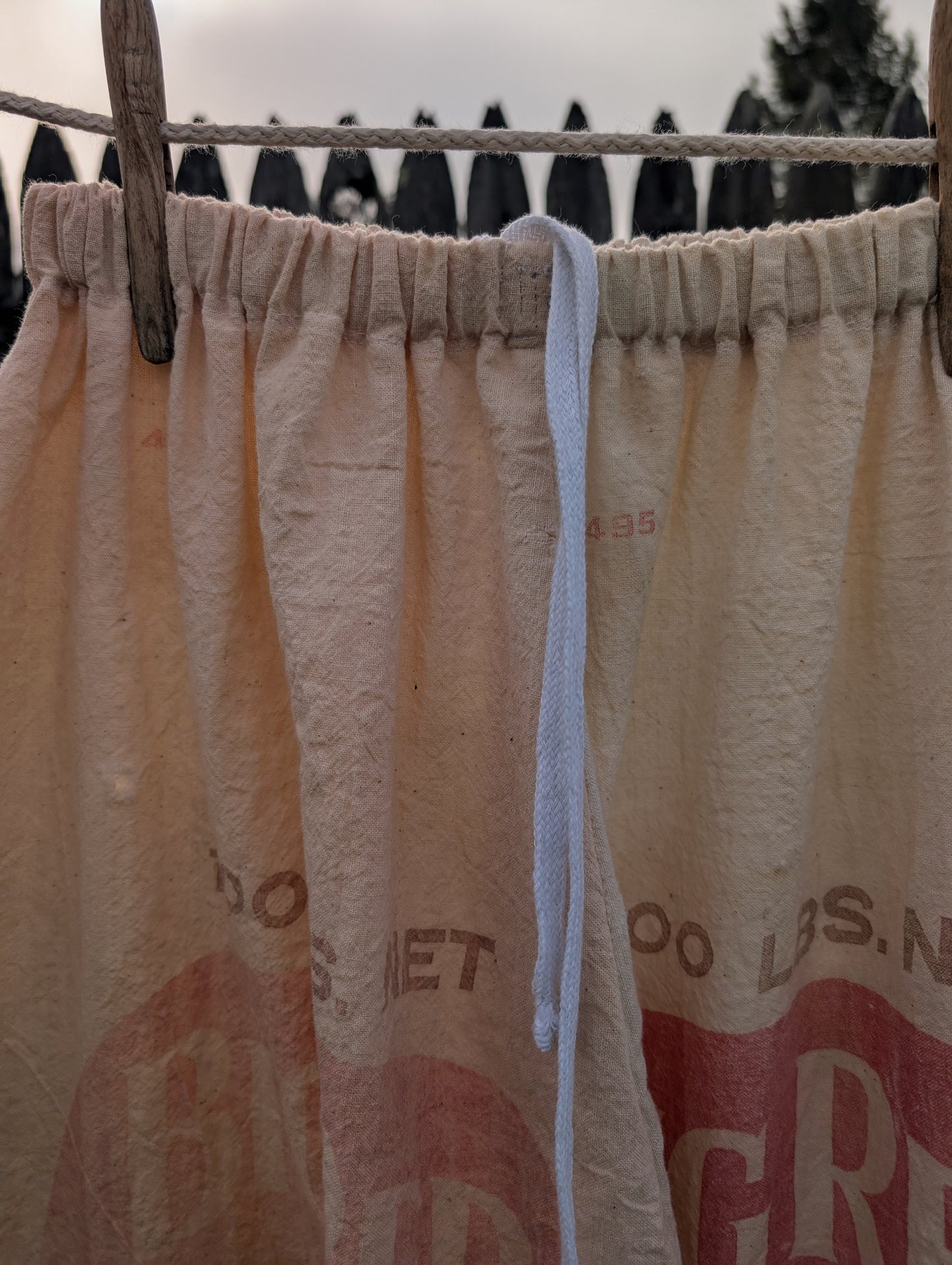 Vintage feed sack pants