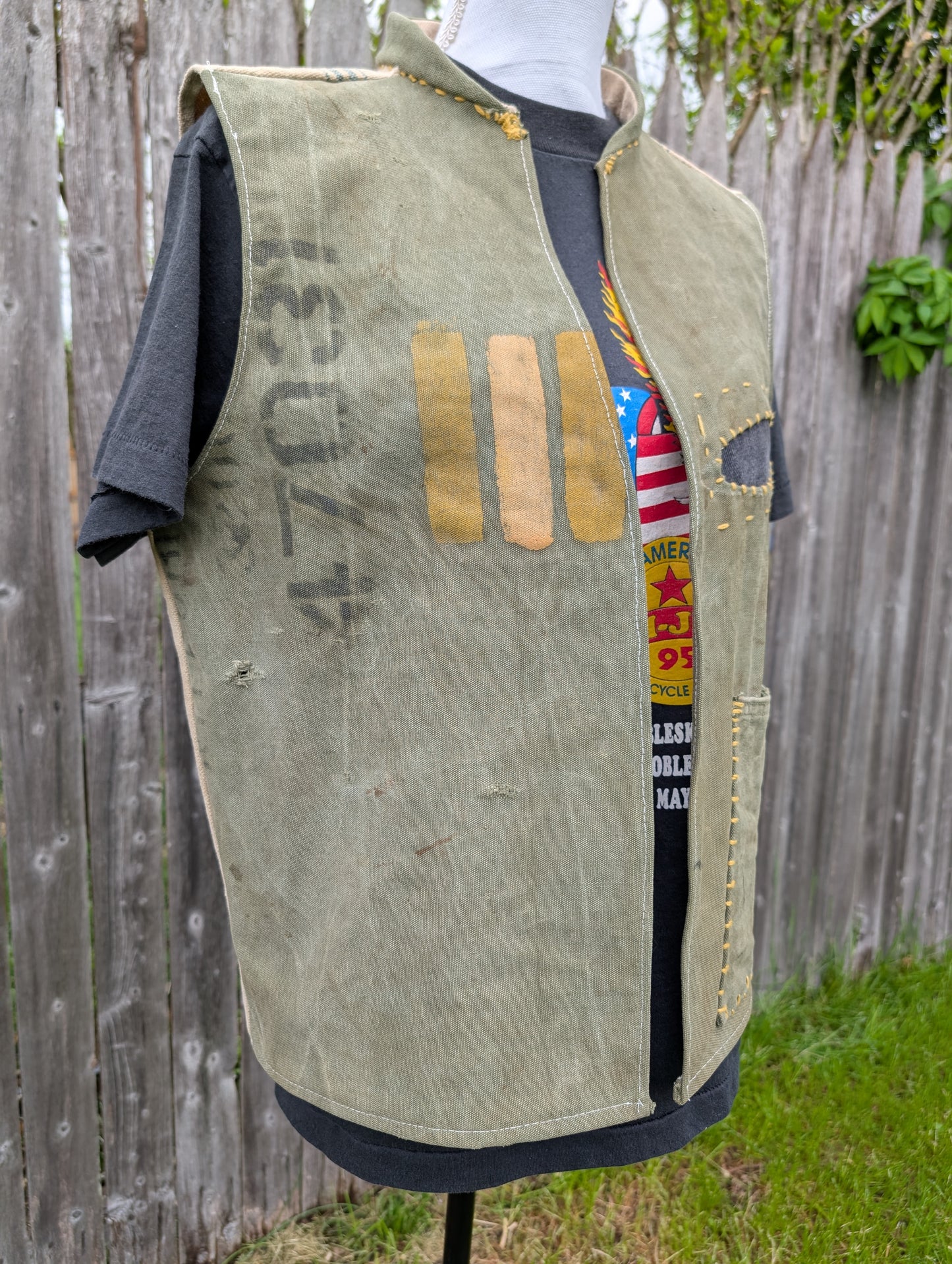 Military / Feed Sack Vest