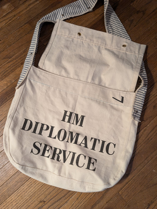 Her Majesty Diplomatic Service cross body mail bag