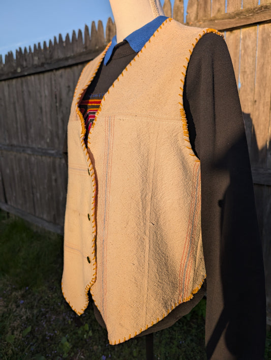 Vintage Feed Sack Vest
