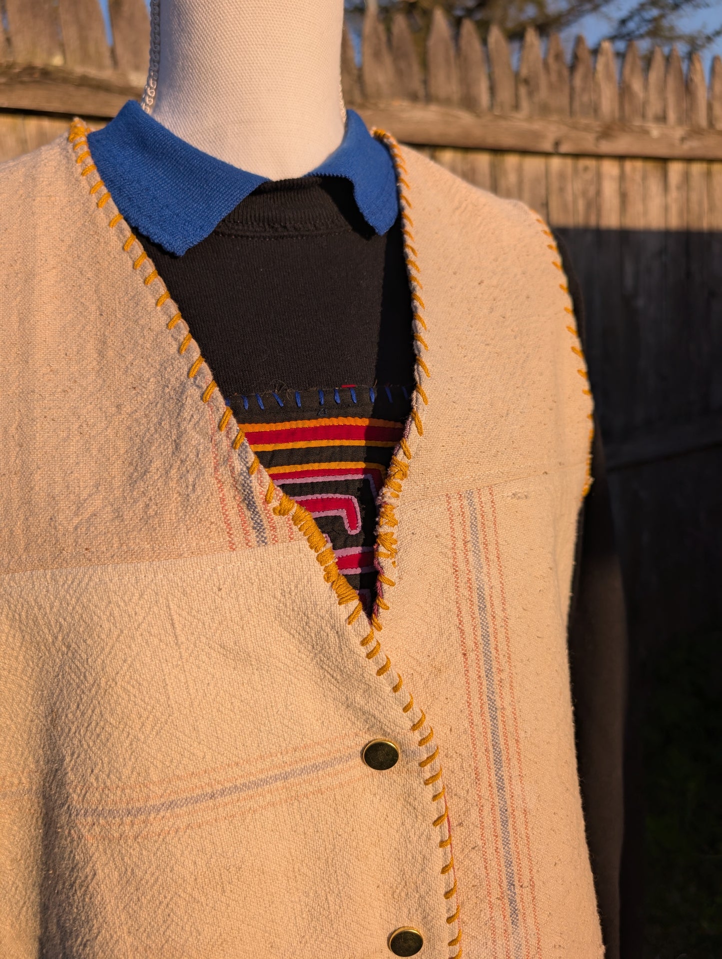 Vintage Feed Sack Vest