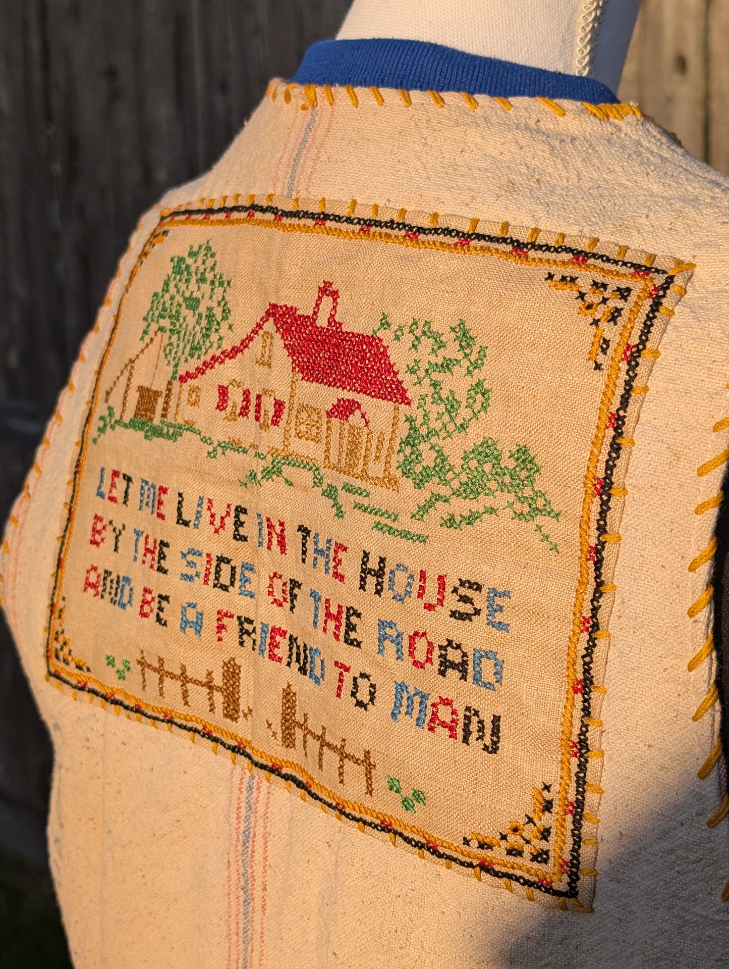Vintage Feed Sack Vest