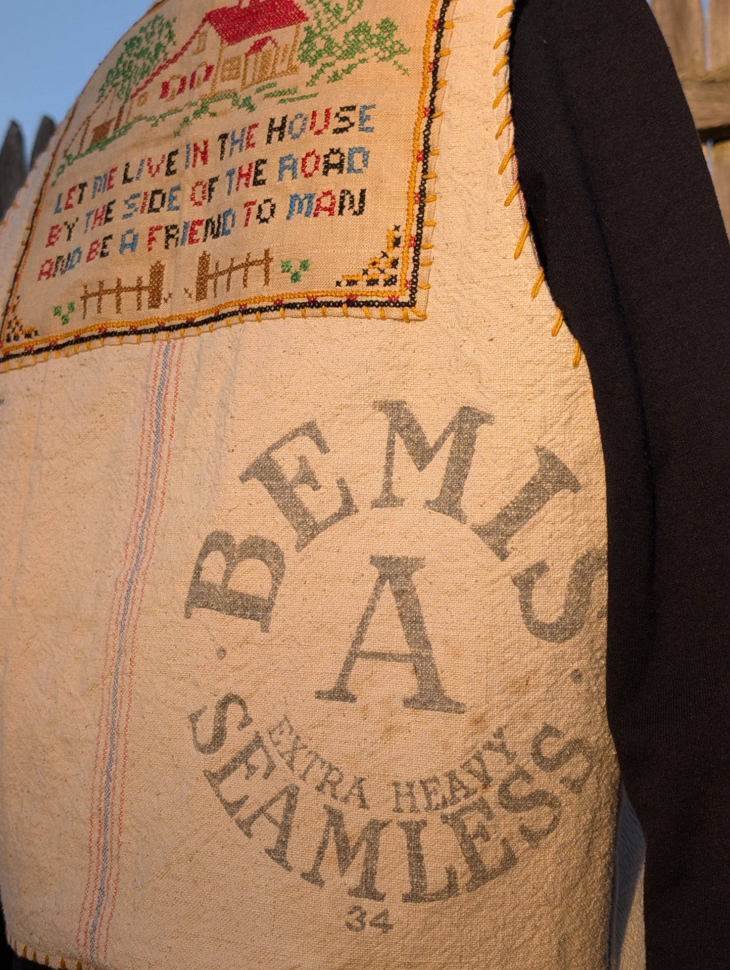 Vintage Feed Sack Vest
