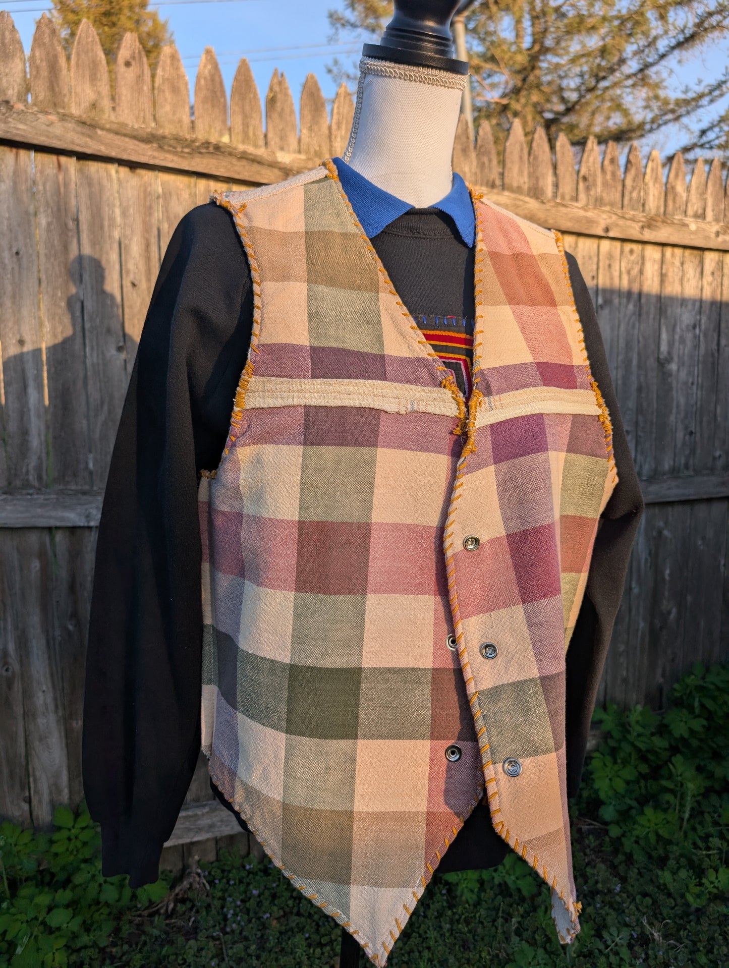 Vintage Feed Sack Vest