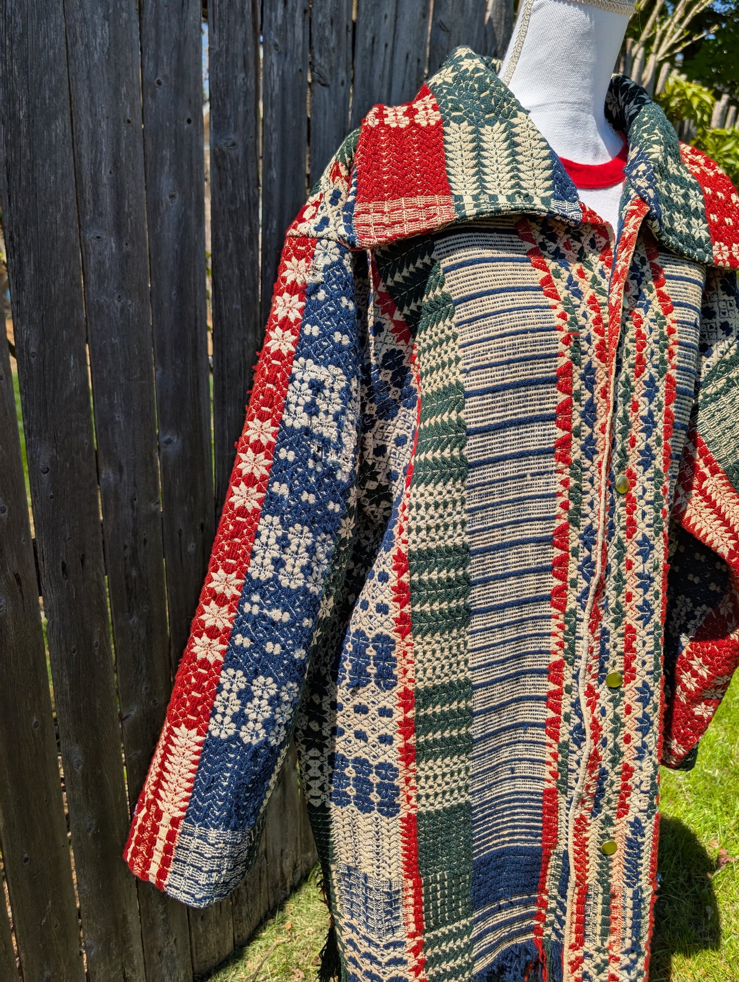 19th Century Coverlet Coat