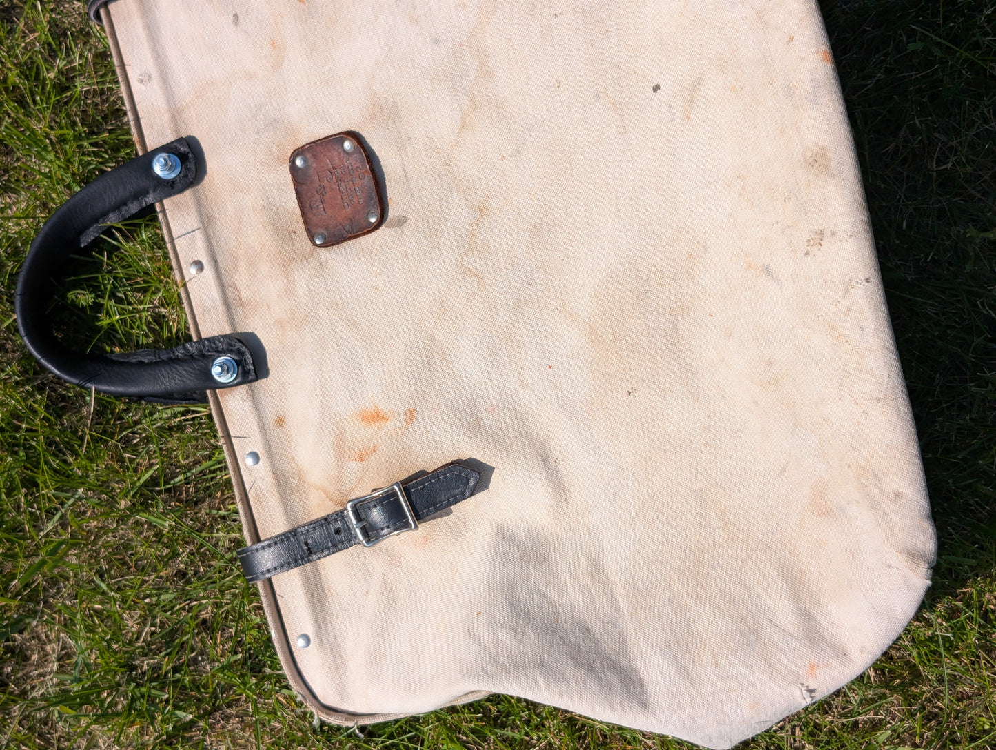 Vintage upcycled tote