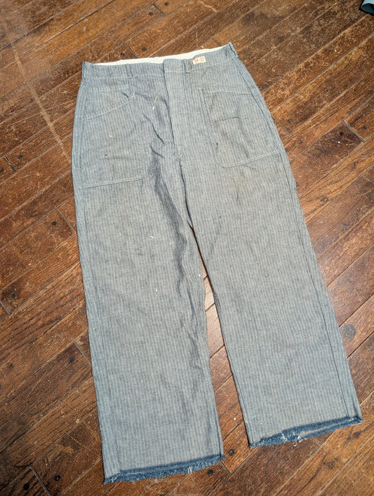 1940s era herringbone work pants