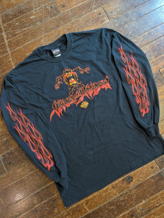 Y2K Harley Davidson Looney tunes long sleeve size L