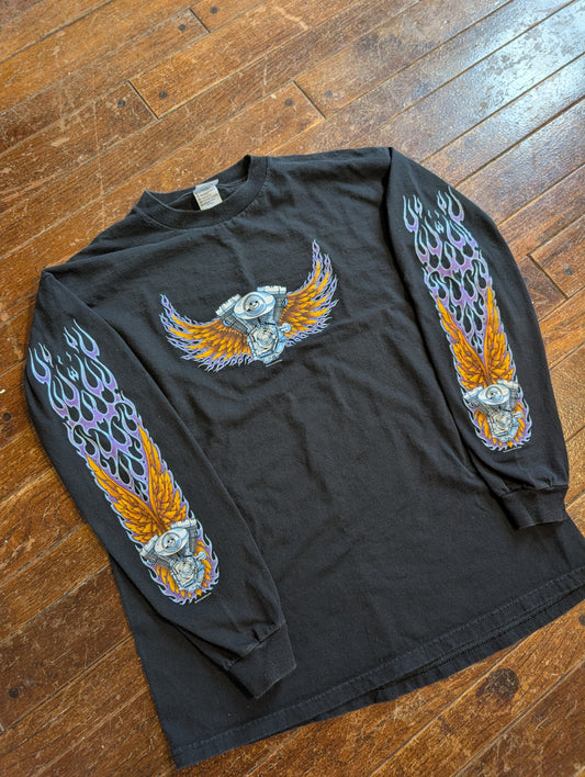 2002 Harley twin cam motor long sleeve shirt size Large