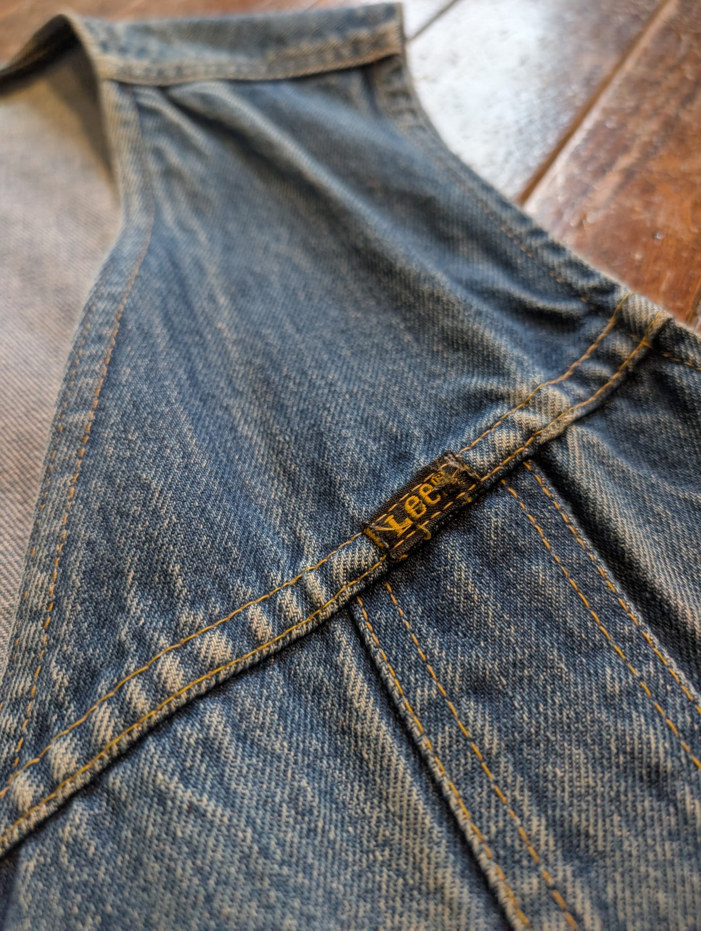 1970s LEE denim vest size L / XL