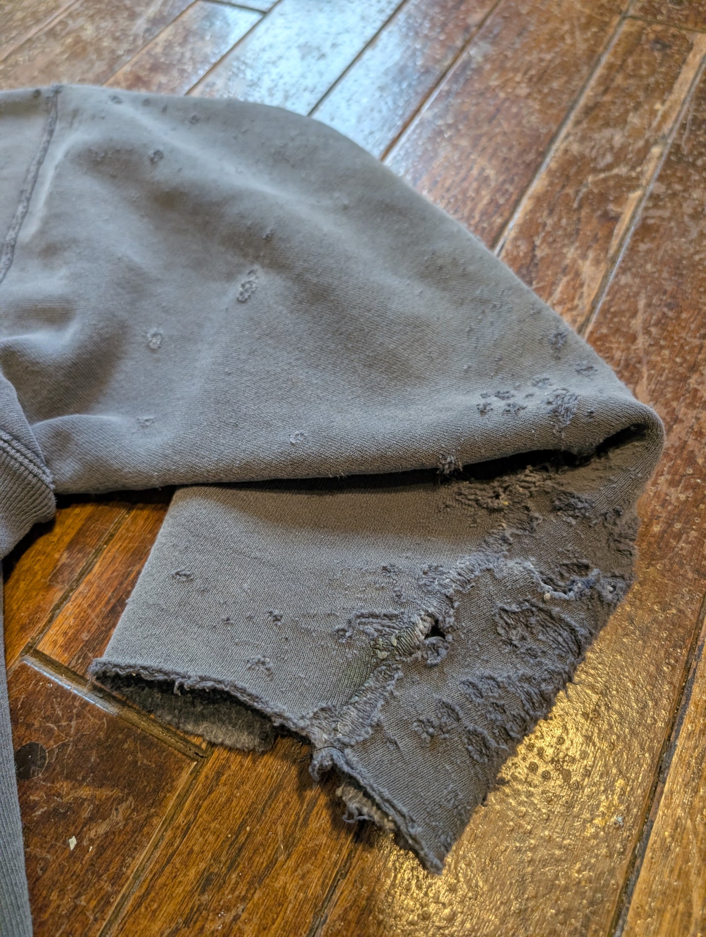 1980s Carhartt distressed/thrashed welders sweater