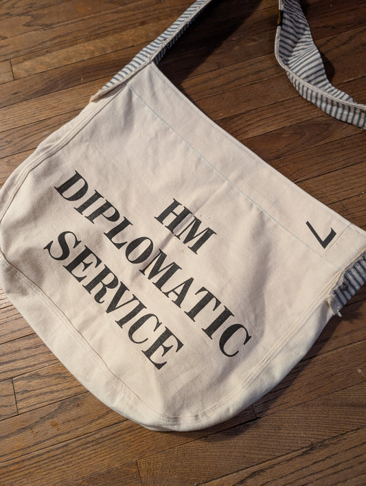 Her Majesty Diplomatic Service cross body mail bag